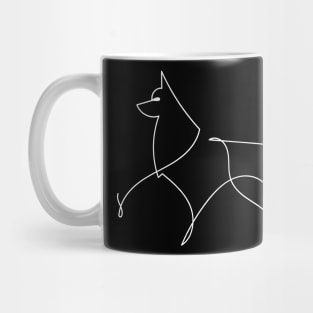 Dog | One Line Artist | Minimal Art | One Line Art | Minimalist Mug